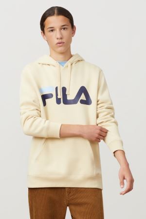 FILA Flori Hoodies Beige,Mens Clothing | CA.ACIEPH746